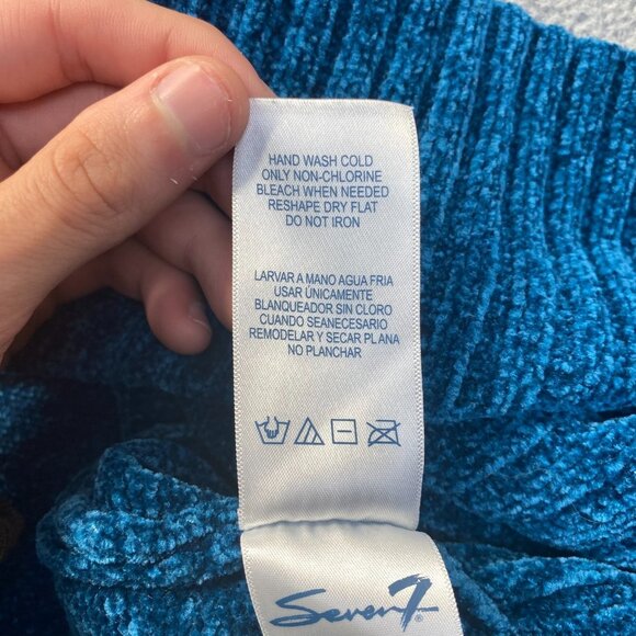 Seven7 Women's Ultra Plush Open Front Sweater Cardigan Blue Size XL,Comfort - Picture 7 of 8